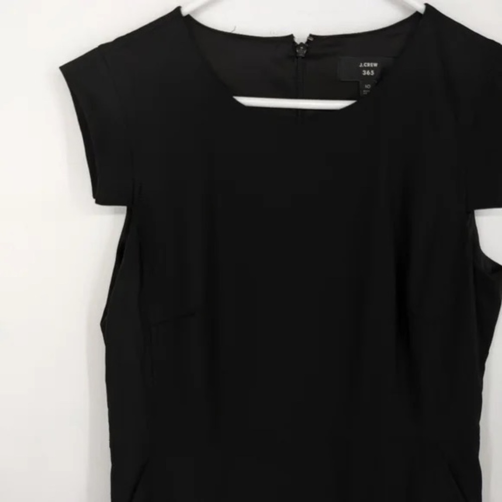 J.Crew Resume Dress | 365 Italian Wool | Black | Size 10 | Like New - Picture 8 of 9